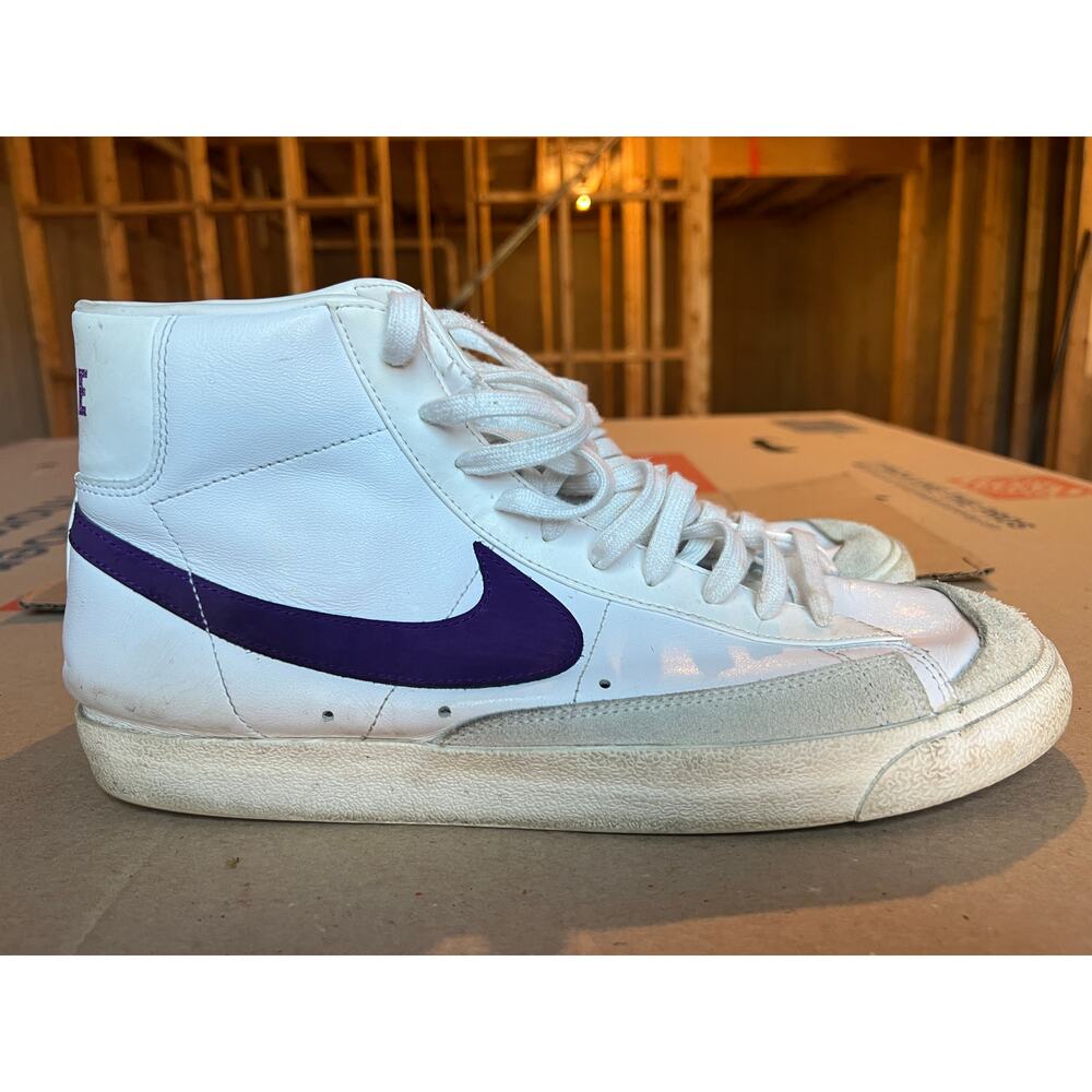 Nike Blazer Mid 77 Vintage White Voltage Purple shoes sz 13